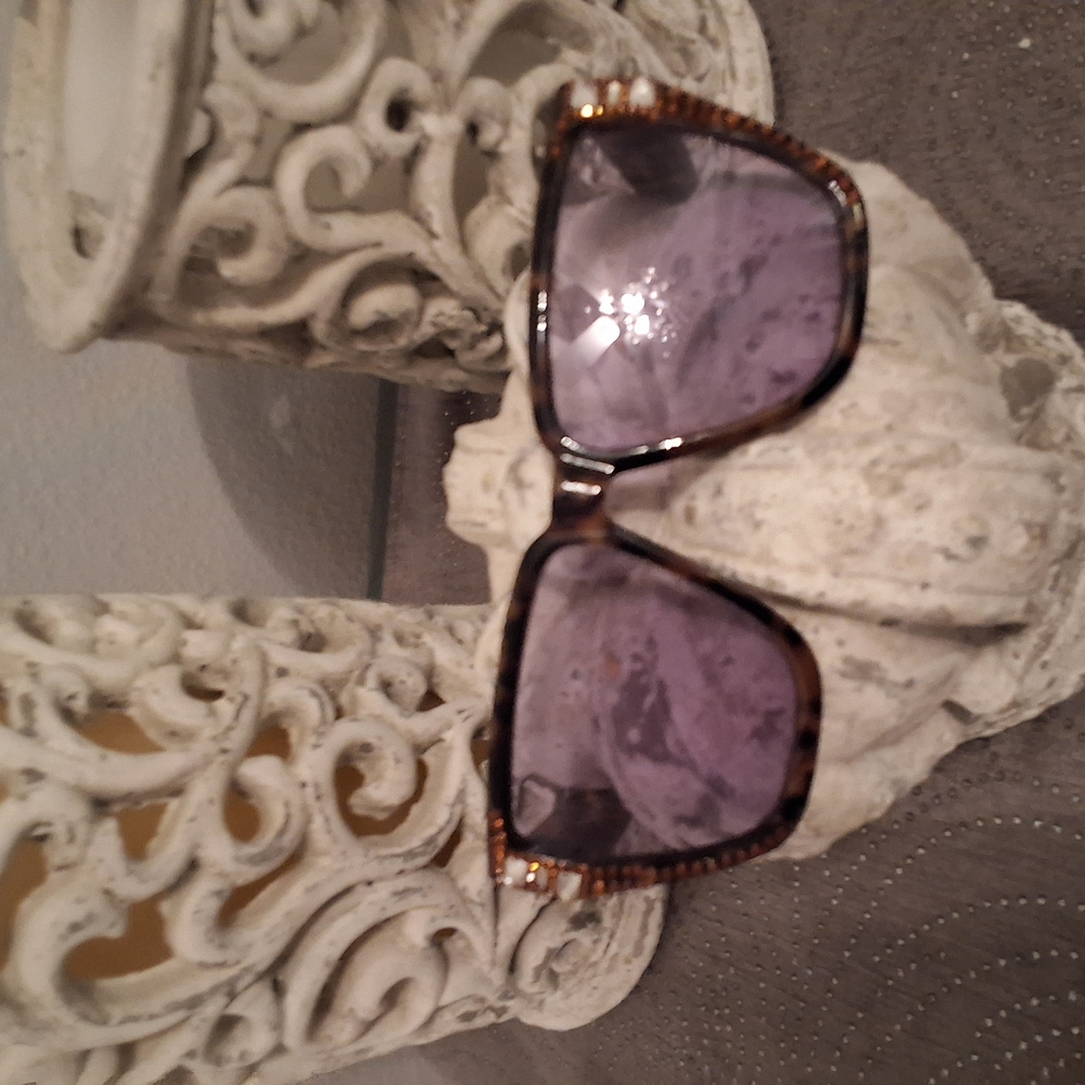 Stylish Black and Purple Sunglasses